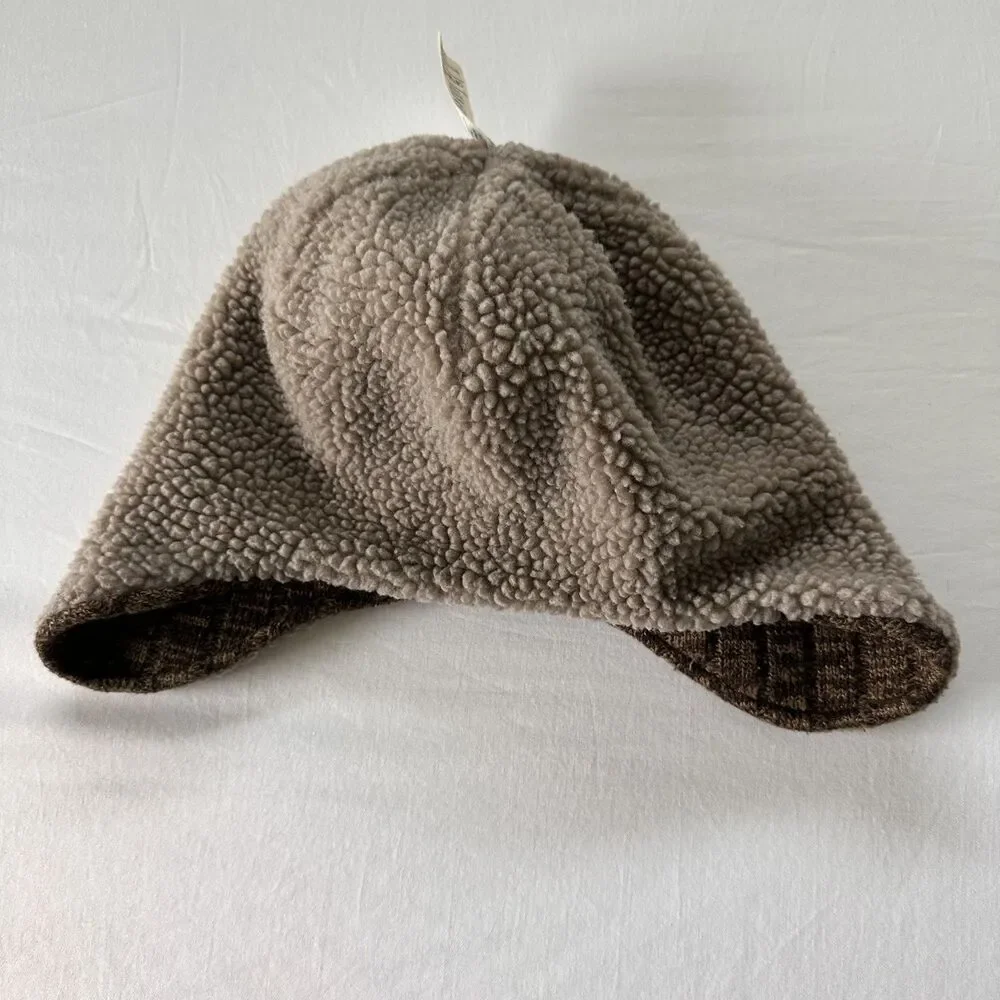 Carhartt Sherpa Lined Beanie Hat Brown Knit Winter Cap One Size Warm